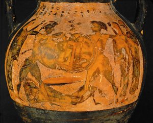 Duelo sobre el cadáver de un guerrero caído ... de Vasepainter Princeton