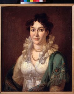 Retrato de la princesa Isabella de Conti (Retrato de la princesa Isabella de Conti) - Pintura de Vasili Andreyevich Tropinin (Vassili Tropinine) (1776-1857), óleo sobre lienzo, alrededor de 1810 - Arte ruso del siglo XIX - Museo de colecciones privadas en  de Vasili Andreevich Tropinin