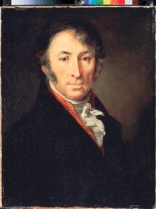 Retrato del autor e historiador N M Karamzin (Retrato del autor e historiador N M Karamzin) - Pintura de Vasili Andreyevich Tropinin (Vassili Tropinin) (1776-1857), óleo sobre lienzo