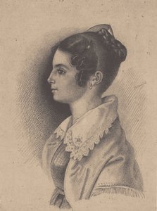 Condesa Vera Fyodorovna Vyazemskaya, de soltera Gagarina 1790-1886 de Vasili Fyodorovich Binemann