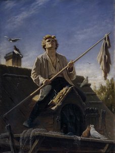 Un aficionado a las palomas, 1874 de Vasili Grigorevich Perov