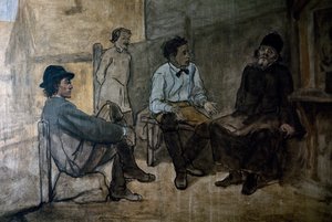Disputa sobre religión de Vasili Grigorevich Perov