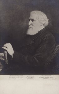 Iván Turguénev, novelista, cuentista y dramaturgo ruso de Vasili Grigorevich Perov