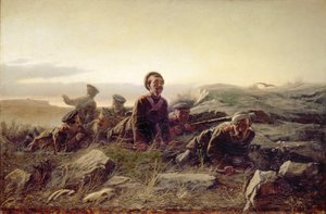 Plastuns en Sebastopol, 1874 de Vasili Grigorevich Perov