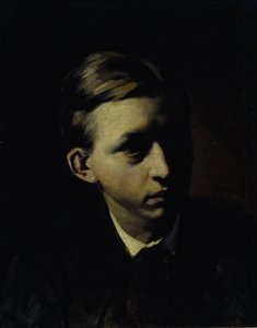 Retrato del pintor Nikolai Alexeyevich Kasatkin 1859-1930, 1876 de Vasili Grigorevich Perov