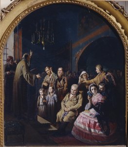 Sermón en un pueblo, 1861