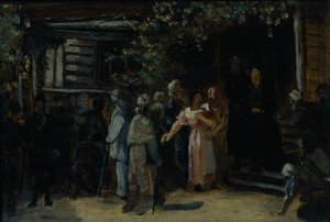 Visitando a un ermitaño de Vasili Grigorevich Perov