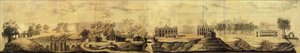 Vista panorámica del diseño de Tsaritsyno, 1776