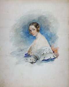 Retrato de la Princesa Maria Ivanovna Kochubey, nacida Baryatinskaya 1818-1843, 1846 de Vasili Semenovich Sadovnikov