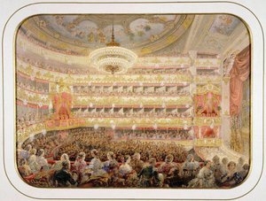 El Auditorio del Teatro Imperial Bolshoi Kamenny de San Petersburgo