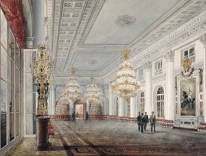 El Gran Salón, Palacio de Invierno, San Petersburgo, 1837 de Vasili Semenovich Sadovnikov