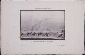 Vistas de San Petersburgo. La Fortaleza de Pedro y Pablo, 1833 de Vasili Semenovich Sadovnikov