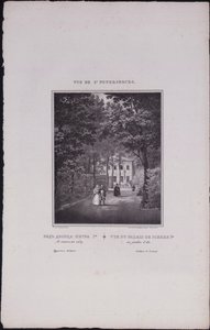 Vistas de San Petersburgo. El Palacio de Verano de Pedro el Grande, 1833 de Vasili Semenovich Sadovnikov
