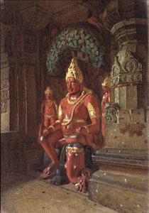 Estatua de Vishnu en el templo de Indra