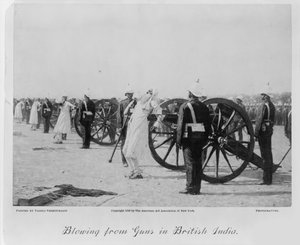 Ejecución con cañones en la India británica, c. 1890 de Vasili Vasilievich Vereshchagin