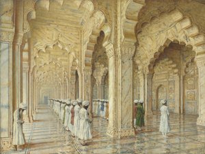 La Mezquita de la Perla en Agra, finales de 1870s-principios de 1880s de Vasili Vasilievich Vereshchagin