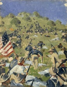 Theodore Roosevelt tomando las alturas de San Juan