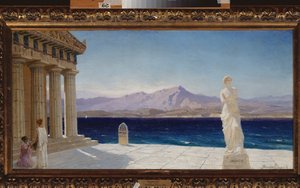 Paisaje antiguo (Grecia) - Paisaje antiguo - Pintura de Vasili Dmitrievich Polenov (1844-1927), óleo sobre lienzo de Vasilij Dmitrievich Polenov