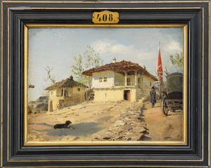 El personal de los cosacos del Don en Bulgaria en 1877, 1877