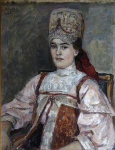 Retrato de Natalia Fyodorovna Matveyeva de Vasilij Ivanovic Surikov