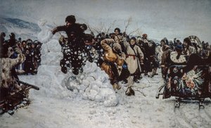 Tormenta de nieve en la fortaleza de Vasilij Ivanovic Surikov