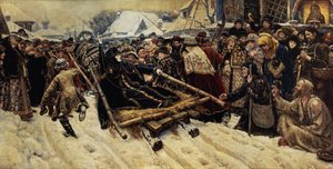 La Ejecución de Boyarina Pajaritar Morozova (d.1675) 1887