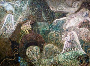 Fondo del mar, finales del siglo XIX o principios del siglo XX de Vasily Ivanovich Denisov
