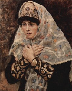 Niña Boyar de brazos cruzados