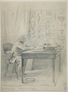 Retrato del autor Faddei Bulgarin 1789-1859, 1840s