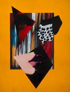 Open Virtue, 2014 (acrílico, lápiz sobre lienzo)