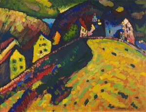 Casas en Murnau, 1909 de Wassily Kandinsky