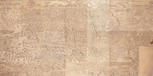 Mapa de El Cairo, vista de pájaro, 1549 de Venetian School