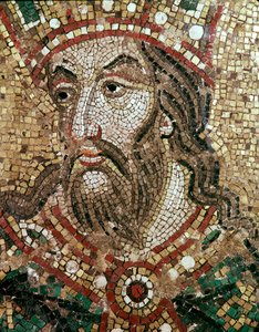 Cabeza de un rey (detalle de mosaico)