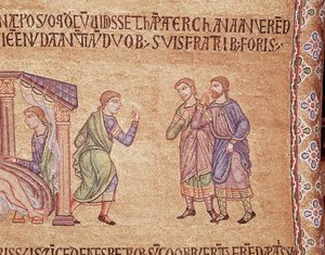 Vida de Noé (detalle de mosaico) de Veneto-Byzantine School