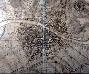 Mapa de Florencia de Vercellini Terreni