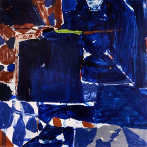 Abstracción azul intenso de Vered Gersztenkorn