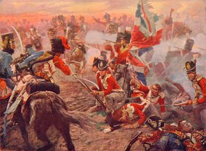 Batalla de Quatre Bras, 1815, 1906 de Vereker Monteith Hamilton