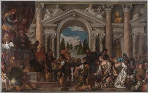 La Reina de Saba ofrece regalos a Salomón, 1582-83