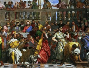 El Banquete de Bodas en Caná (detalle)
