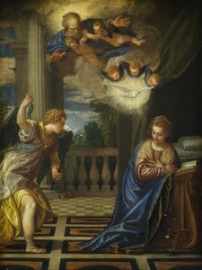 La Anunciación de Veronese and Workshop