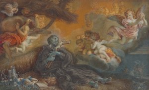 La muerte de San Francisco Javier, c.1750 (óleo sobre vitela) de Veronica Stern