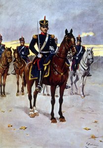 Oficial de granaderos montados del ejército argentino de Vicente Blasco Ibanez