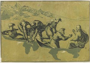 La Pesca Milagrosa Después de Rafael, c.1540