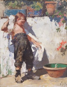 El cuarto de baño (óleo sobre lienzo) de Vicenzo Irolli