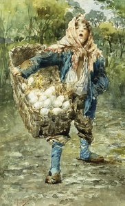 La joven vendedora de huevos