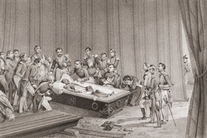 El cuerpo de Napoleón de Victor (after) Adam