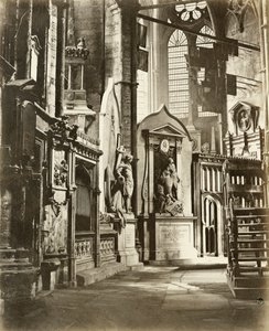 Nave norte de la Abadía de Westminster, Londres, c. 1860