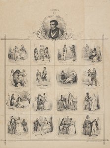 Augustin-Eugène Scribe con Personajes, siglo XIX