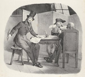 Cap. XV: Ecrivons à la Vielle Escritos para los ancianos, 1824 de Victor Adam