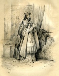 Dagoberto I (v.600-639) rey de Austrasia (623-629), rey de todos los francos (629-634), rey de Neustria y Borgoña (634-639). El reino de Dagoberto I